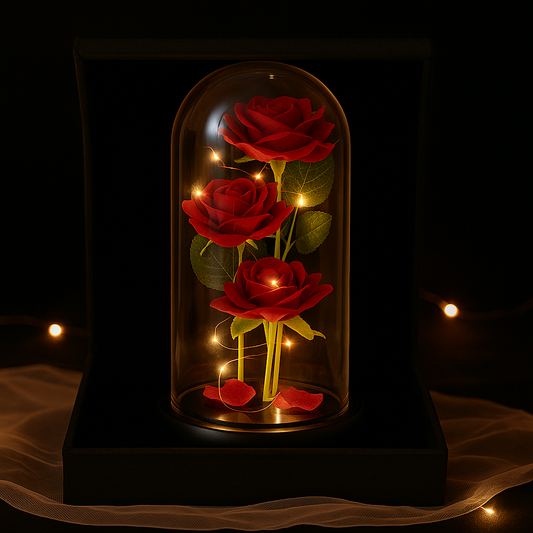 Eternal Rose in Glass Dome